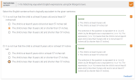 a screenshot of some exercises from a textbook, that use De Morgan's laws to match different verbal expressions